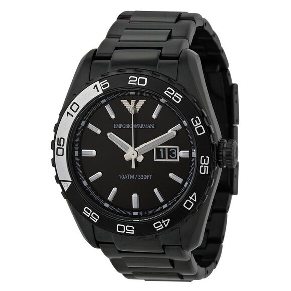 FX04146B NWT Emporio Armani Fashion Men's Quartz Steel Authentic Watch - Picture 1 of 3